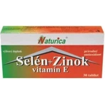 Naturica SELENIUM + ZINC, vitamin E 1×30 tbl, food supplement
