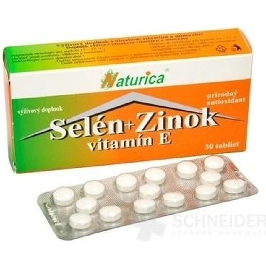 Naturica SELENIUM + ZINC, vitamin E 1×30 tbl, food supplement
