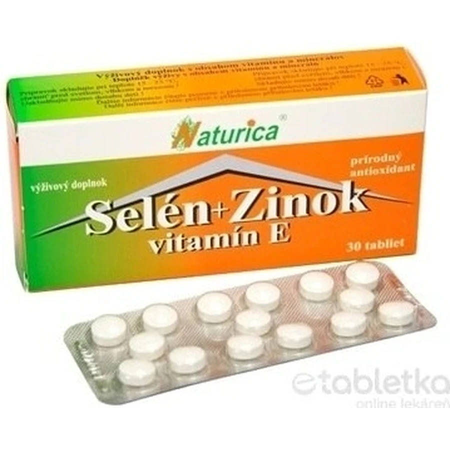 Naturica SELENIUM + ZINC, vitamin E 1×30 tbl, food supplement