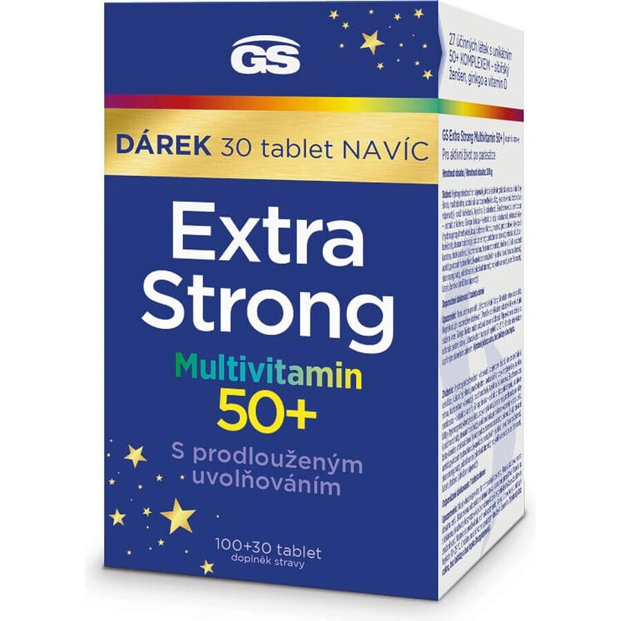 GS Extra Strong Multivitamin 50+ 1×130 tbl, supliment alimentar GS Extra Strong Multivitamin 50+ 1×130 tbl, supliment alimentar