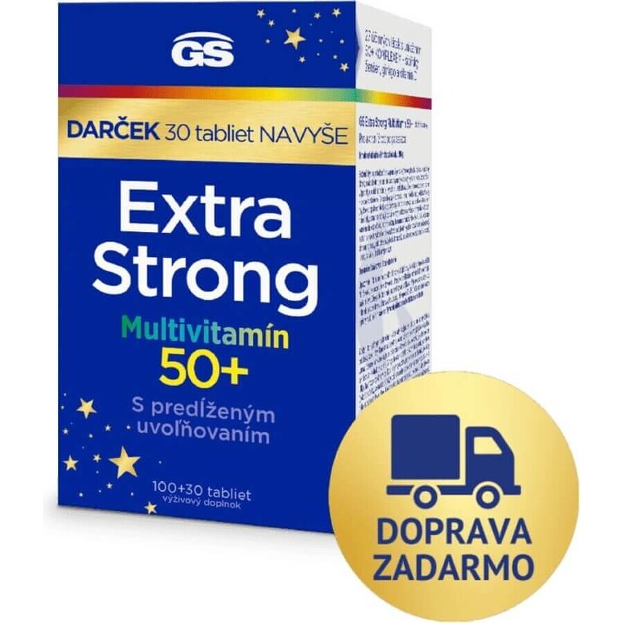 GS Extra Strong Multivitamin 50+ 1×130 tbl, supliment alimentar GS Extra Strong Multivitamin 50+ 1×130 tbl, supliment alimentar