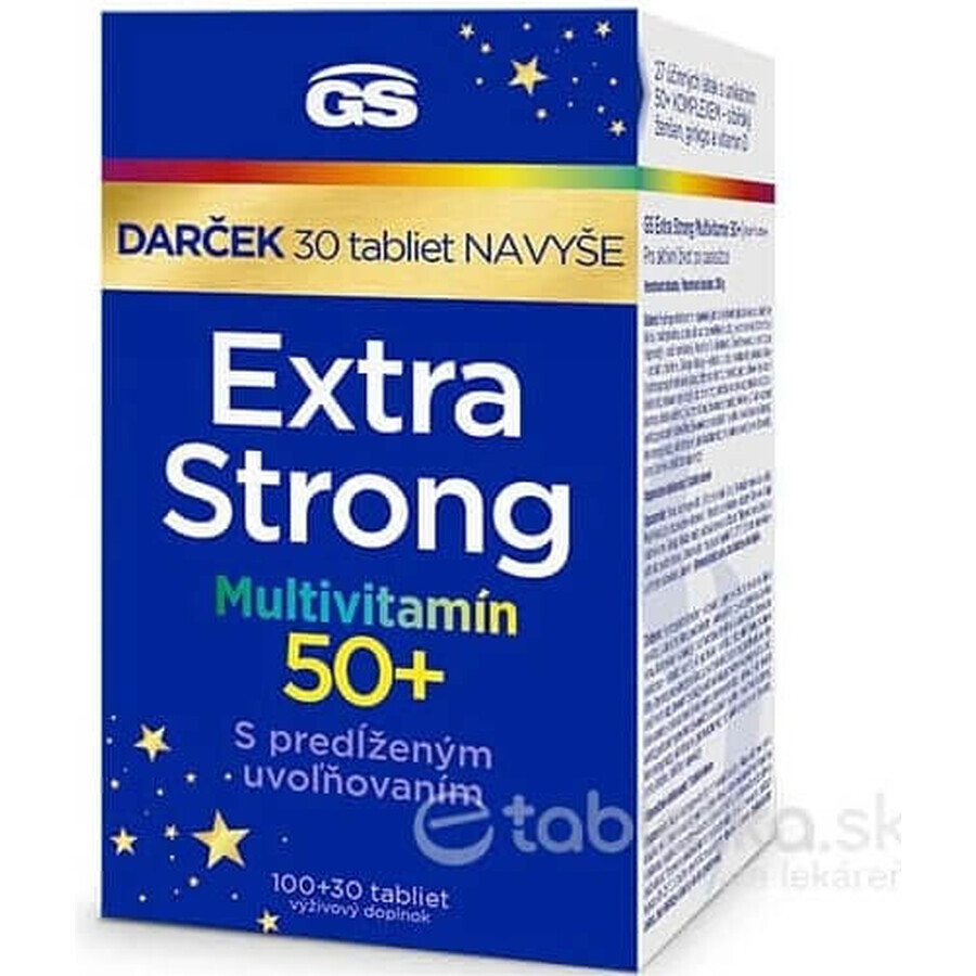 GS Extra Strong Multivitamin 50+ 1×130 tbl, supliment alimentar GS Extra Strong Multivitamin 50+ 1×130 tbl, supliment alimentar