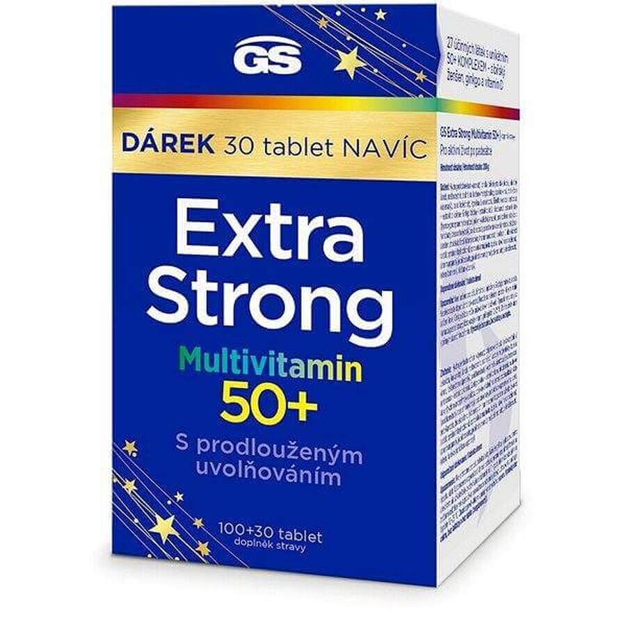 GS Extra Strong Multivitamin 50+ 1×130 tbl, supliment alimentar