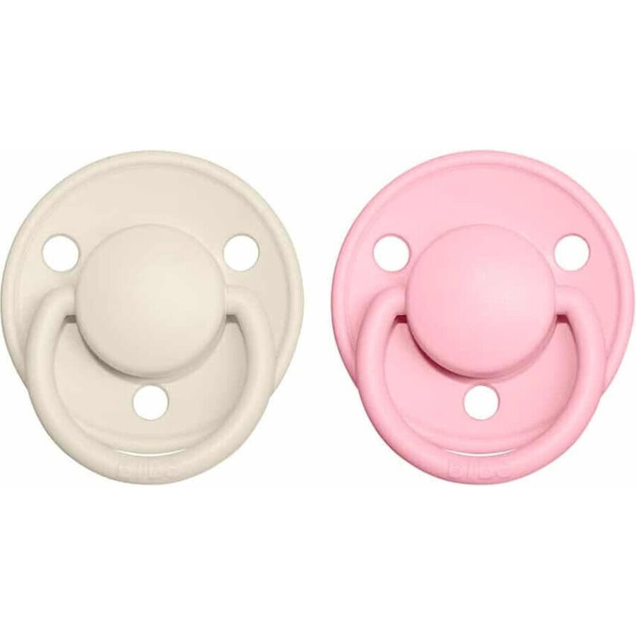 BIBS De Lux Silikon Schnuller Eisen/Baby blau 1×2 Stück, Einheitsgröße