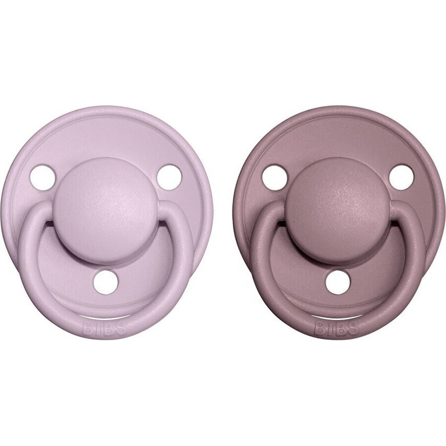 BIBS De Lux Silikon Schnuller Eisen/Baby blau 1×2 Stück, Einheitsgröße
