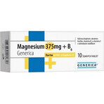 GENERICA Magnesium 375 mg + B6 forte mit Vitamin C 1×10 tbl, Nahrungsergänzungsmittel GENERICA Magnesium 375 mg + B6 forte mit Vitamin C 1×10 tbl, Nahrungsergänzungsmittel
