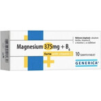 GENERICA Magnesium 375 mg + B6 forte mit Vitamin C 1×10 tbl, Nahrungsergänzungsmittel GENERICA Magnesium 375 mg + B6 forte mit Vitamin C 1×10 tbl, Nahrungsergänzungsmittel