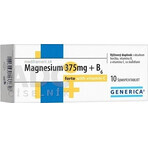 GENERICA Magnesium 375 mg + B6 forte mit Vitamin C 1×10 tbl, Nahrungsergänzungsmittel GENERICA Magnesium 375 mg + B6 forte mit Vitamin C 1×10 tbl, Nahrungsergänzungsmittel