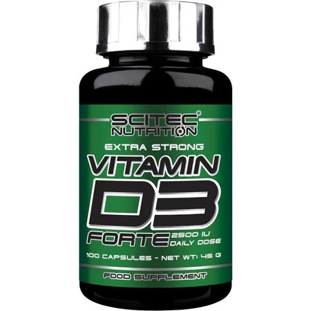 Scitec Nutrition Vitamina D3 Forte 1×100 cps, complemento alimenticio