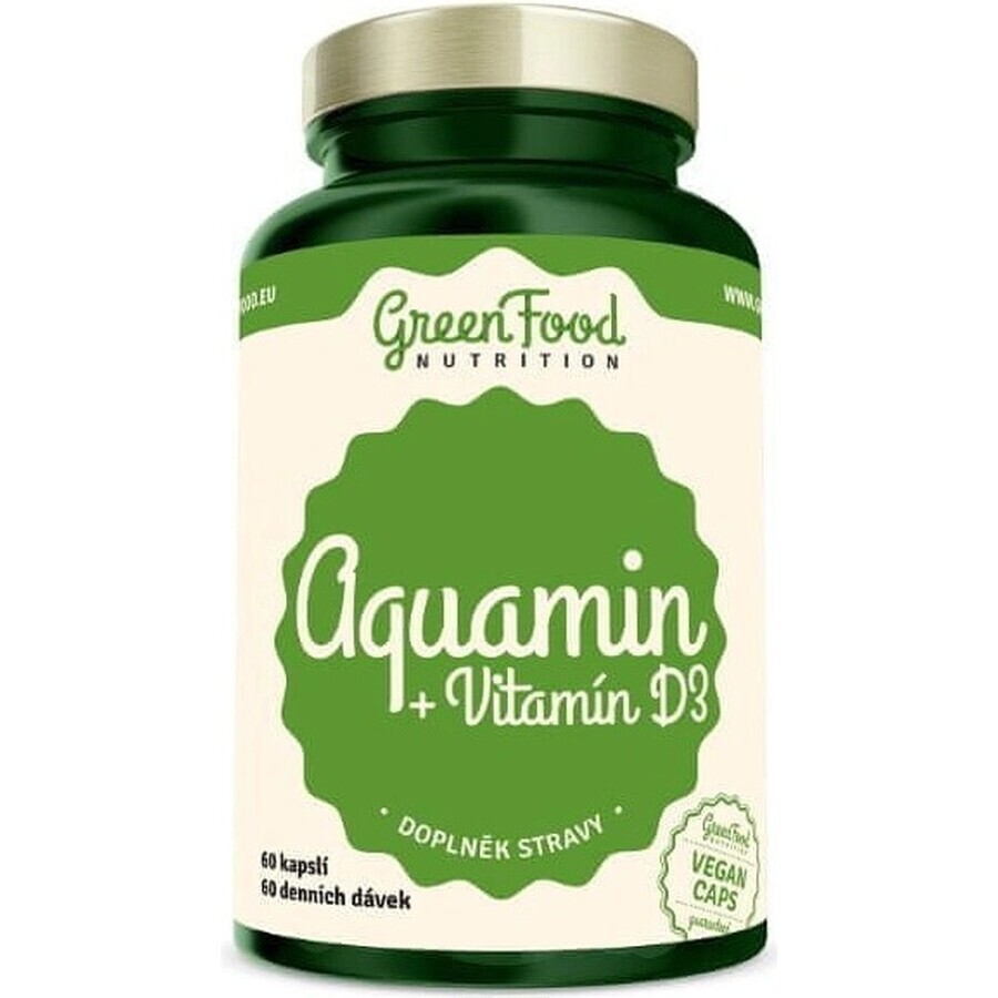 GreenFood Nutrition Aquamin Aquamin Calcium + Vit D3 60cps 1×60 cps
