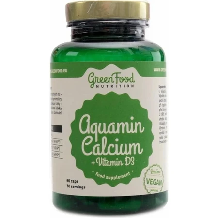GreenFood Nutrition Aquamin Aquamin Calcium + Vit D3 60cps 1×60 cps