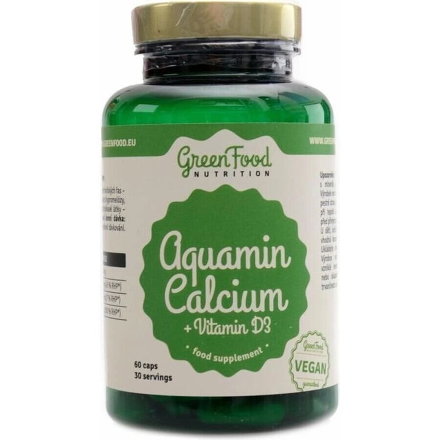 GreenFood Nutrition Aquamin Aquamin Calcium + Vit D3 60cps 1×60 cps