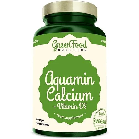 GreenFood Nutrition Aquamin Aquamin Calcium + Vit D3 60cps 1×60 cps