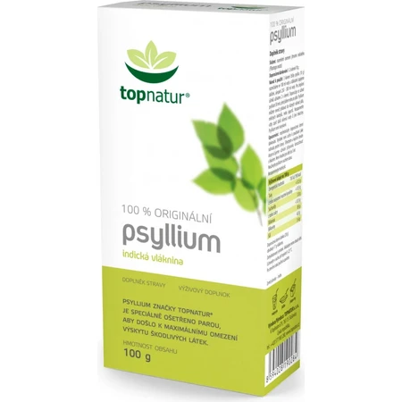 topnatur PSYLLIUM FIBER 1×100 g, complemento alimenticio