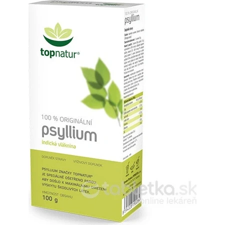 topnatur PSYLLIUM FIBER 1×100 g, complemento alimenticio