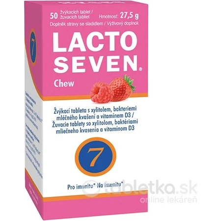 Vitabalans LACTOSEVEN Chew 1×50 tbl, Unterstützung des Immunsystems