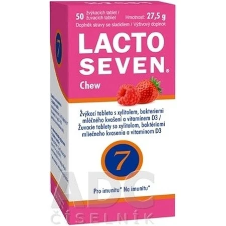 Vitabalans LACTOSEVEN Chew 1×50 tbl, Unterstützung des Immunsystems