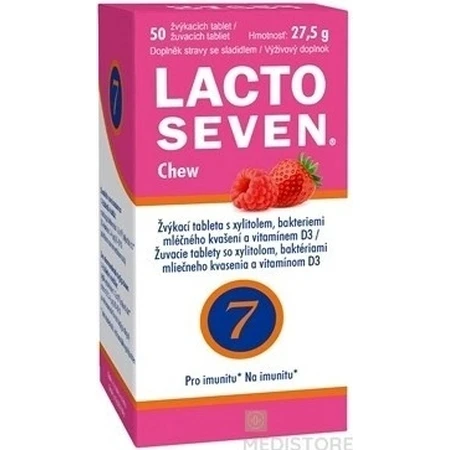 Vitabalans LACTOSEVEN Chew 1×50 tbl, Unterstützung des Immunsystems