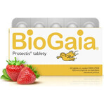 BioGaia ProTectis 1×10 stuks, kauwtabletten - aardbeiensmaak BioGaia ProTectis 1×10 stuks, kauwtabletten - aardbeiensmaak