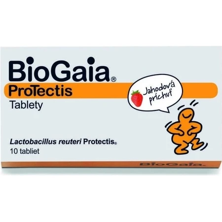 BioGaia ProTectis 1×10 pieces, chewable tablets - strawberry flavor