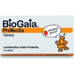 BioGaia ProTectis 1×10 stuks, kauwtabletten - aardbeiensmaak BioGaia ProTectis 1×10 stuks, kauwtabletten - aardbeiensmaak