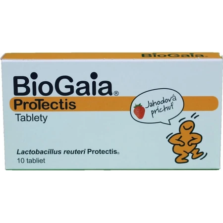 BioGaia ProTectis 1×10 pieces, chewable tablets - strawberry flavor