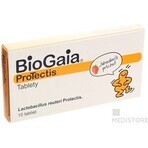 BioGaia ProTectis 1×10 stuks, kauwtabletten - aardbeiensmaak BioGaia ProTectis 1×10 stuks, kauwtabletten - aardbeiensmaak