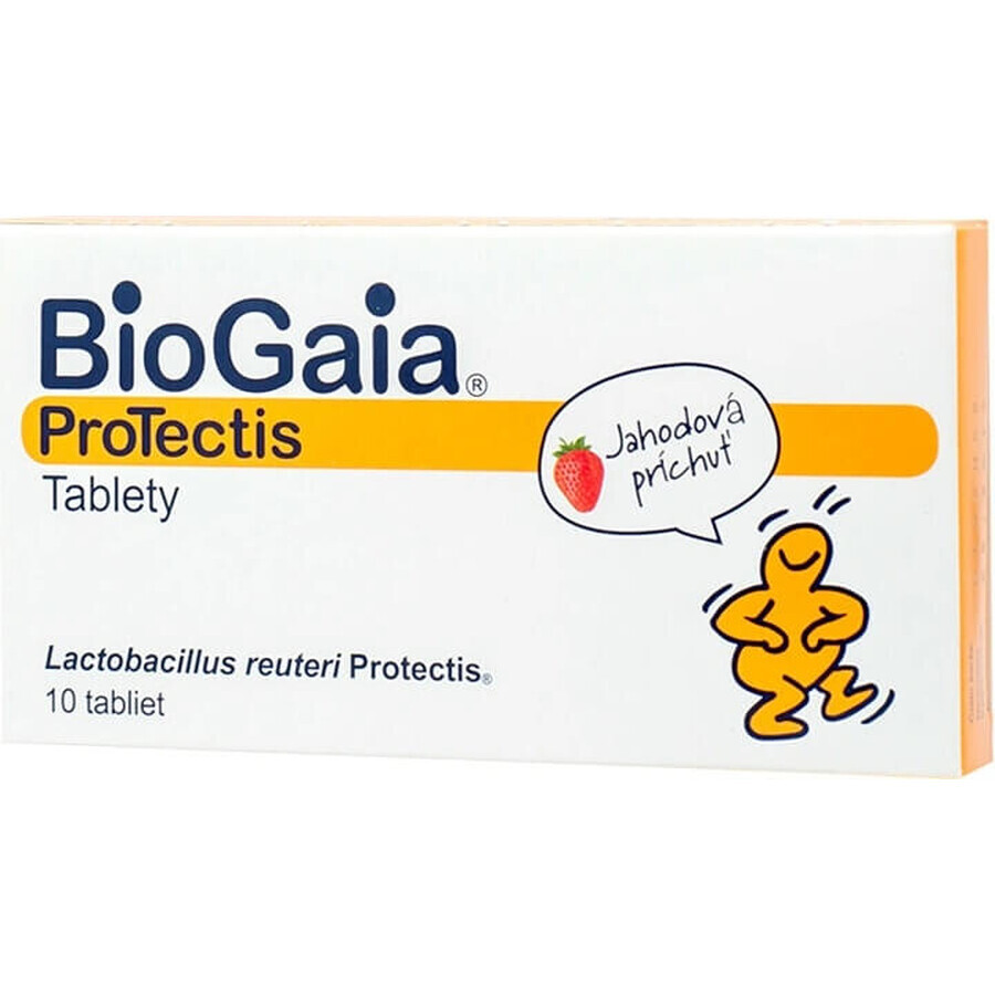 BioGaia ProTectis 1×10 pieces, chewable tablets - strawberry flavor