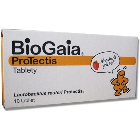 BioGaia ProTectis 1×10 pieces, chewable tablets - strawberry flavor