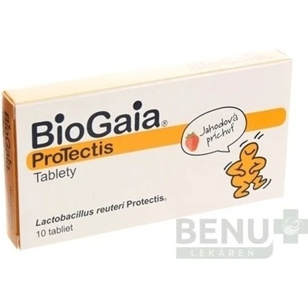 BioGaia ProTectis 1×10 pieces, chewable tablets - strawberry flavor