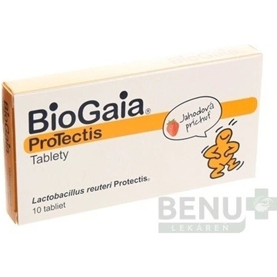 BioGaia ProTectis 1×10 pieces, chewable tablets - strawberry flavor