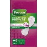 DEPEND NORMAL 1×14 buc, tampoane pentru incontinență 9×25 cm