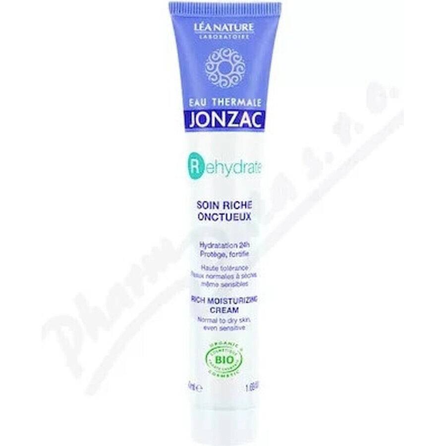 JONZAC Rehydrate Cremă hidratantă hrănitoare BIO 1×50 ml