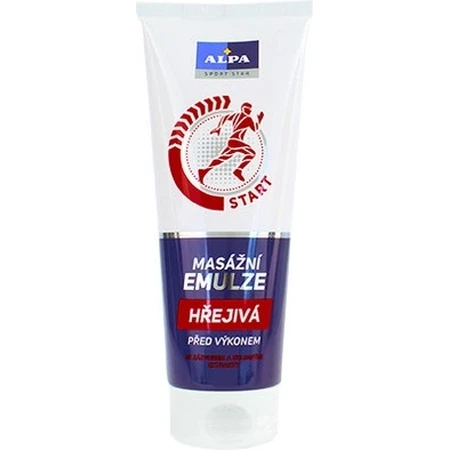 ALPA SportStar EMULSION MASAJE CALENTADOR 1×210 ml, inicio - antes del ejercicio