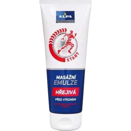 ALPA SportStar EMULSION MASAJE CALENTADOR 1×210 ml, inicio - antes del ejercicio