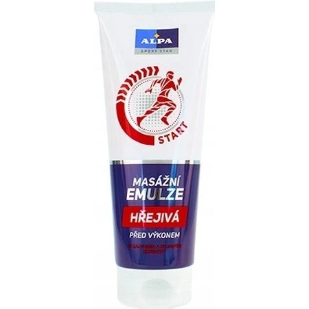 ALPA SportStar EMULSION MASAJE CALENTADOR 1×210 ml, inicio - antes del ejercicio