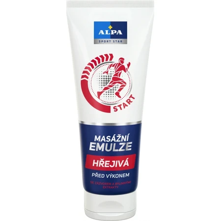 ALPA SportStar EMULSION MASAJE CALENTADOR 1×210 ml, inicio - antes del ejercicio