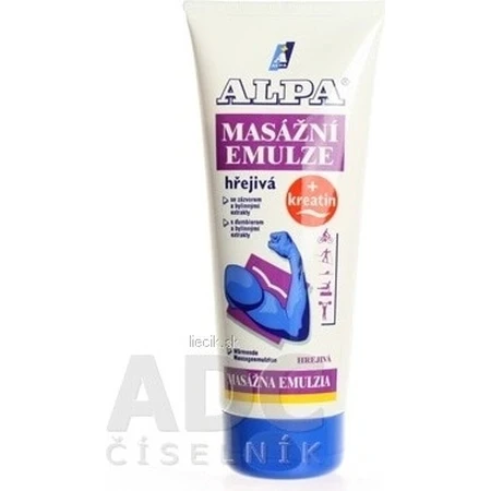 ALPA SportStar EMULSION MASAJE CALENTADOR 1×210 ml, inicio - antes del ejercicio