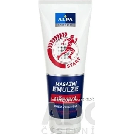 ALPA SportStar EMULSION MASAJE CALENTADOR 1×210 ml, inicio - antes del ejercicio