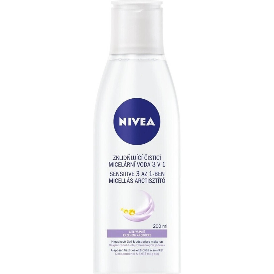 NIVEA MicellAIR Sensitive Micellar Water 1×200 ml, beruhigendes Micellarwasser