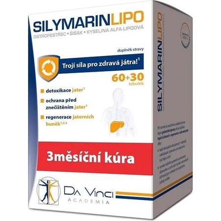 DA VINCI Silimarina LIPO 60+30 tbl 1×60+30 tbl, complemento alimenticio