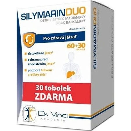 DA VINCI Silimarina LIPO 60+30 tbl 1×60+30 tbl, complemento alimenticio