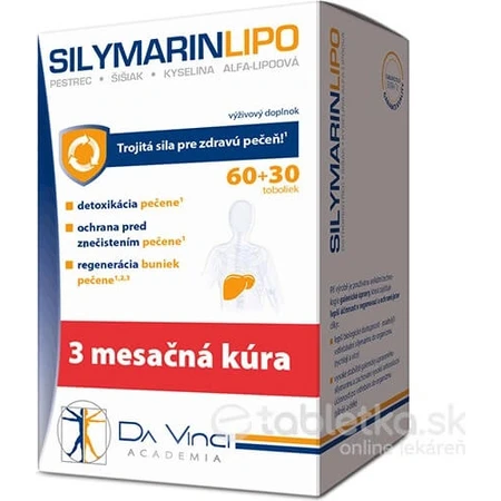 DA VINCI Silimarina LIPO 60+30 tbl 1×60+30 tbl, complemento alimenticio