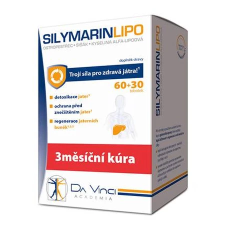 DA VINCI Silimarina LIPO 60+30 tbl 1×60+30 tbl, complemento alimenticio