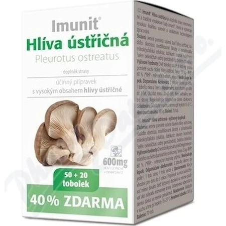Imunit Oyster mushroom 1×70 cps, oyster mushroom