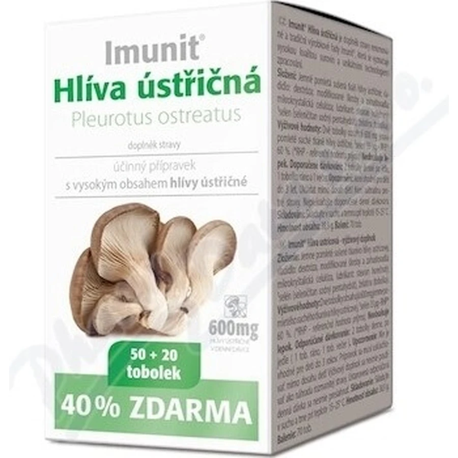 Imunit Oyster mushroom 1×70 cps, oyster mushroom