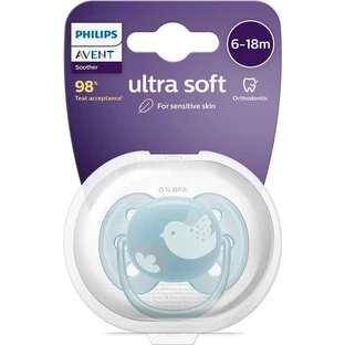 Philips AVENT Soother Ultrasoft Soother Premium 6-18m blue 1 pc 1×1 pc, soother