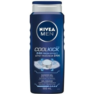 NIVEA Men Cool Kick Shower Gel 250ml 1×250ml 1×250ml, effet rafraîchissant