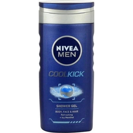 NIVEA Men Cool Kick Shower Gel 250ml 1×250ml 1×250ml, effet rafraîchissant