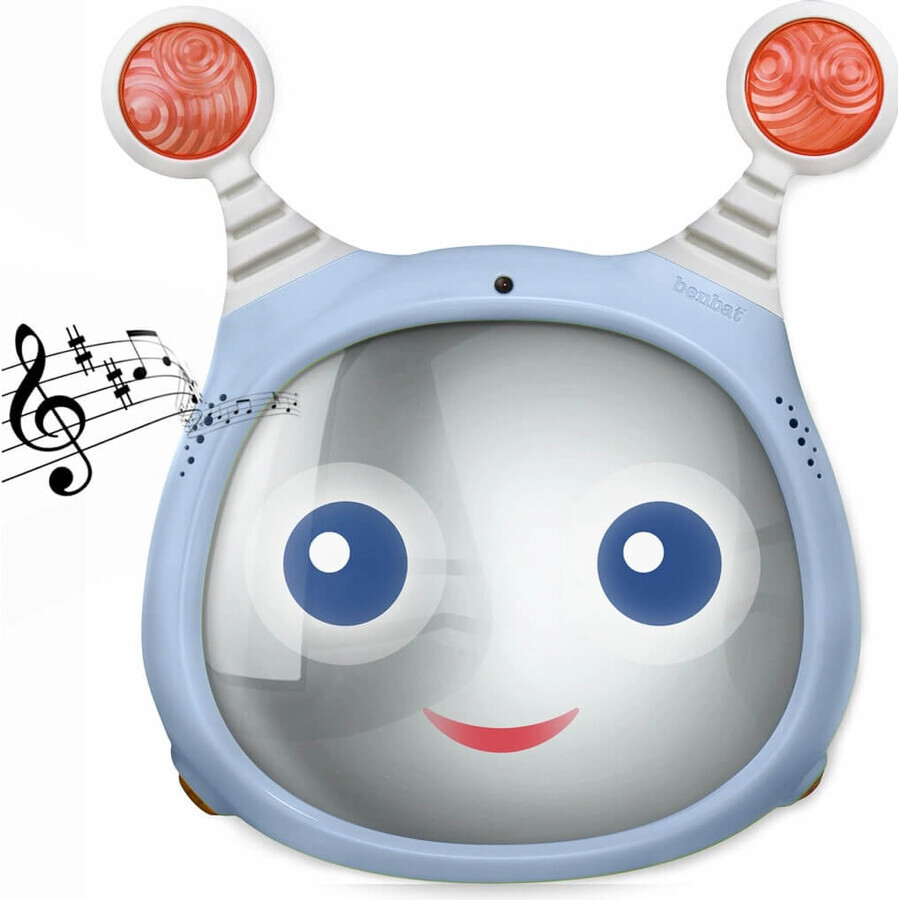 BENBAT Specchio attivo per auto con melodie Oly Blue 0m+ 1×1 pz, specchio per bambini